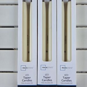 Mainstays LED Taper Candles in Cream (6)